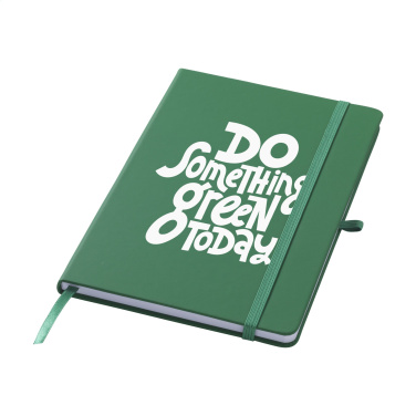 Logo trade promotional gifts image of: Recycled GRS PU Paper Notebook A5