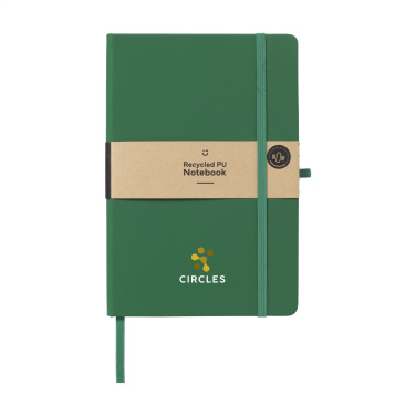 Logo trade corporate gift photo of: Recycled GRS PU Paper Notebook A5