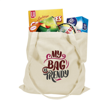 Logo trade promotional giveaways image of: ShoppyBag (135g/m²) long handles cotton bag