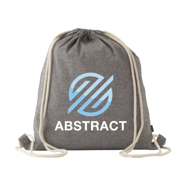 Logo trade promotional giveaways image of: GRS Recycled Cotton PromoBag (180 g/m²) backpack