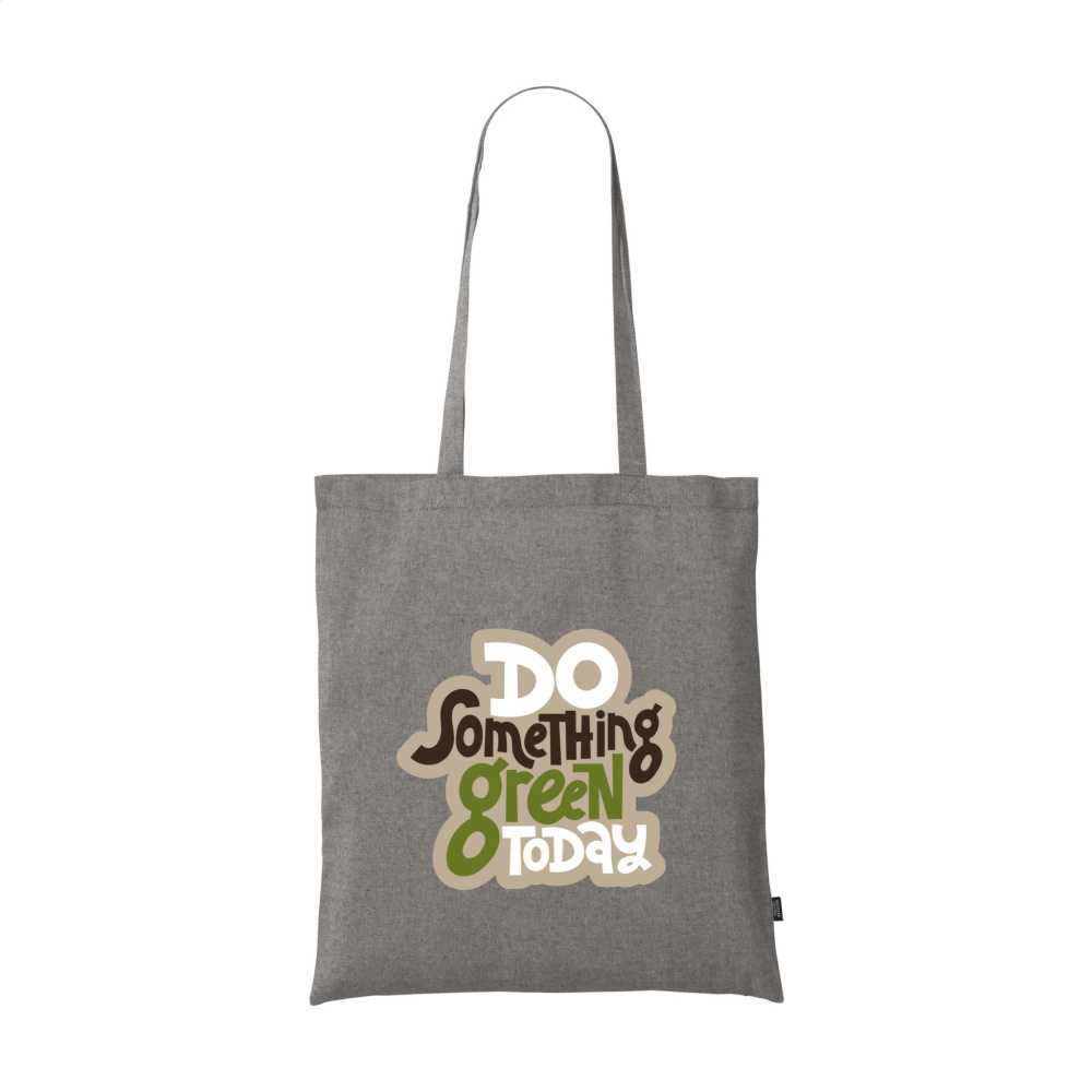 Logo trade promotional gifts image of: GRS Recycled Cotton Shopper (180 g/m²) bag