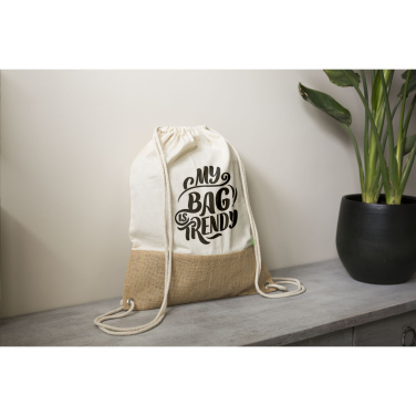 Logo trade promotional gift photo of: Combi Organic Backpack (160 g/m²)