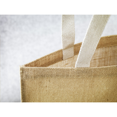 Logo trade promotional gift photo of: Madrid Jute Shopper bag