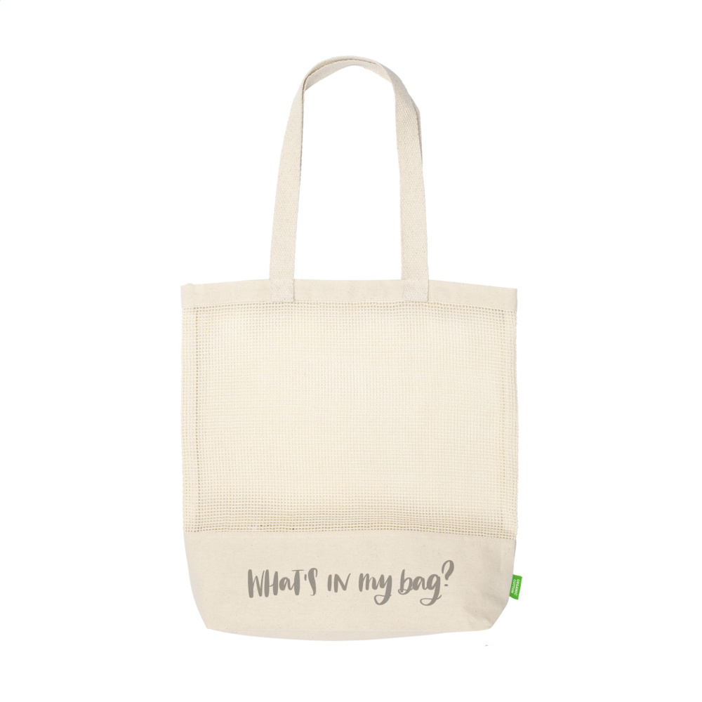 Logo trade corporate gifts picture of: Natura Organic Mesh Shopper (180 g/m²) shopping bag