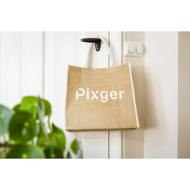 Logo trade promotional products image of: Gerona Jute Shopper bag