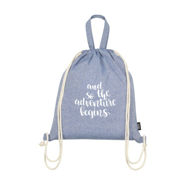 Logo trade promotional products picture of: GRS Recycled Cotton PromoBag Plus (180 g/m²) backpack