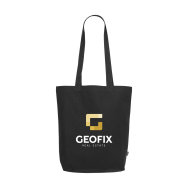 Logo trade corporate gifts picture of: GRS Recycled Canvas Bag Colour (260 g/m²)