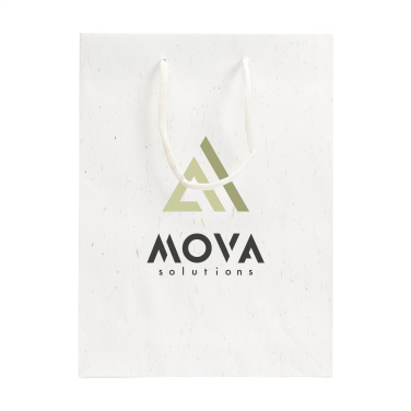 Logo trade promotional giveaway photo of: Leaf It Bag recycled with straw fibres (180 g/m²) M