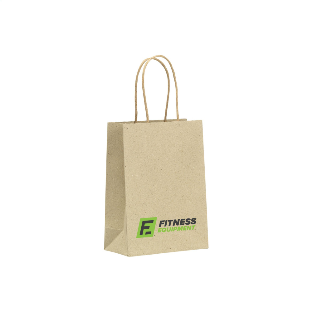 Logo trade promotional giveaway photo of: Leaf It Bag recycled grass paper (120 g/m²) S