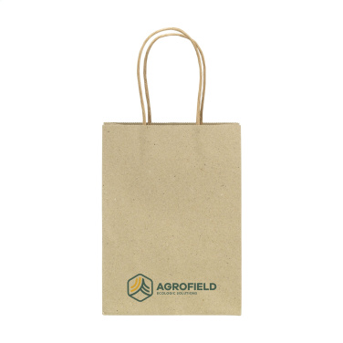 Logo trade corporate gifts image of: Leaf It Bag recycled grass paper (120 g/m²) S