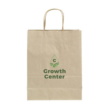 Logo trade promotional giveaways image of: Leaf It Bag recycled grass paper (90 g/m²) S