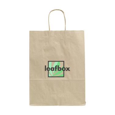 Logo trade promotional products picture of: Leaf It Bag Wide recycled grass paper (90 g/m²) M