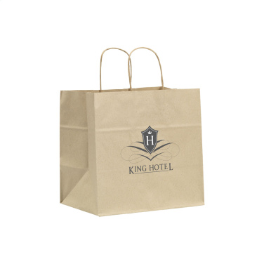 Logo trade promotional giveaways picture of: Leaf It Bag recycled grass paper (90 g/m²) L