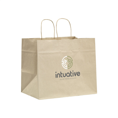 Logo trade advertising product photo of: Leaf It Bag recycled grass paper (90 g/m²) XL