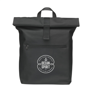 Logo trade promotional merchandise picture of: Lennon Roll-Top Recycled Backpack