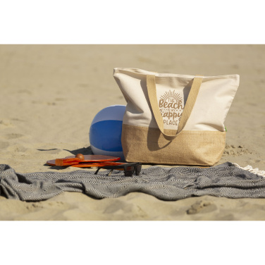 Logo trade promotional merchandise image of: Cancun Beachbag Organic Cotton (320 g/m²)