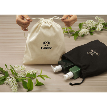 Logotrade promotional giveaway image of: Gift Pouch Natural GRS Recycled Cotton (150 g/m²) M