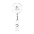 BadgeClip badge holder, transparent white