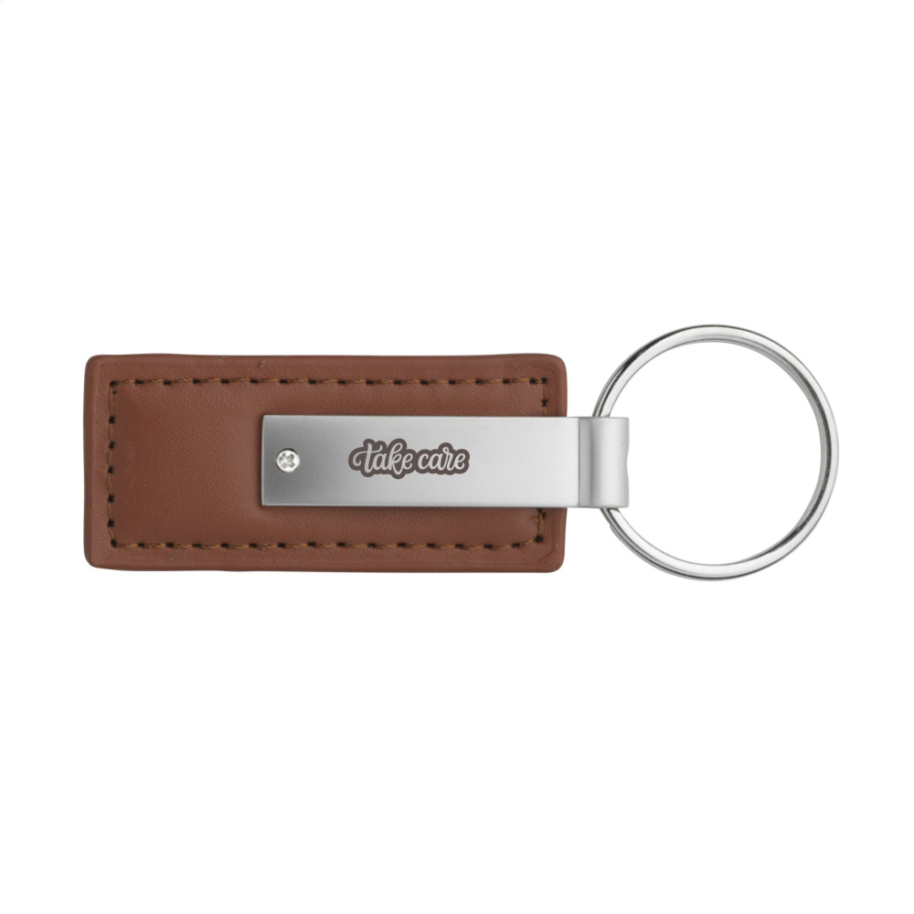 Logotrade promotional products photo of: LeatherKey keyring