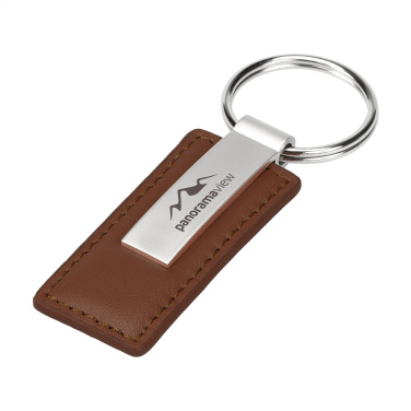 Logo trade promotional gifts picture of: LeatherKey keyring