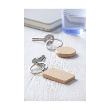 Logotrade corporate gift picture of: WoodKey Circle keychain