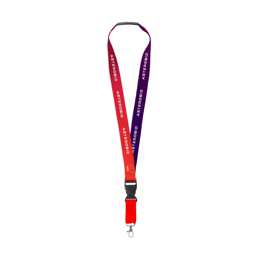 Logo trade promotional giveaways image of: Lanyard Promo Complete Sublimation RPET 2 cm keycord