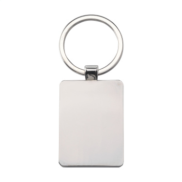 Logo trade promotional item photo of: Bamboo Key Rectangle keyring