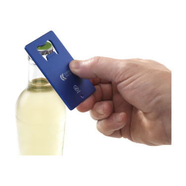 Logo trade promotional gifts image of: Carta Opener Recycled Alu bottle opener