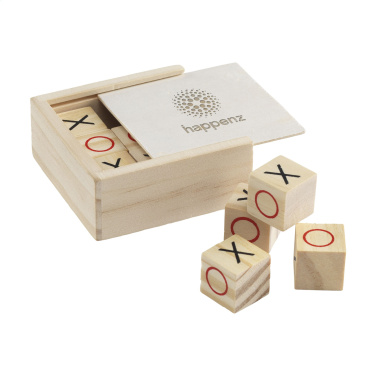 Logo trade business gifts image of: Tic Tac Toe Game Bamboo