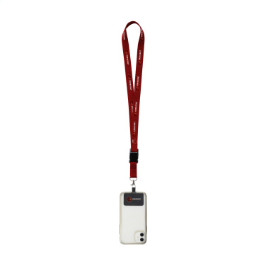 Logo trade corporate gifts picture of: Lanyard Sublimatie Buckle RPET 2 cm with Patch keycord