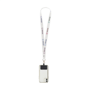 Logotrade promotional merchandise picture of: Lanyard Sublimation RPET 2 cm with Patch keycord