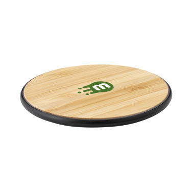 Logotrade promotional gift picture of: Bamboo 10W Wireless Charger wireless fast charger