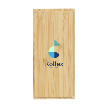 Logo trade advertising products picture of: Bamboo 8000 Wireless Powerbank wireless charger