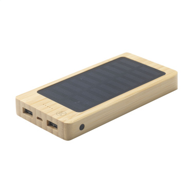 Logotrade corporate gift picture of: Solar Powerbank 8000+ Wireless Charger