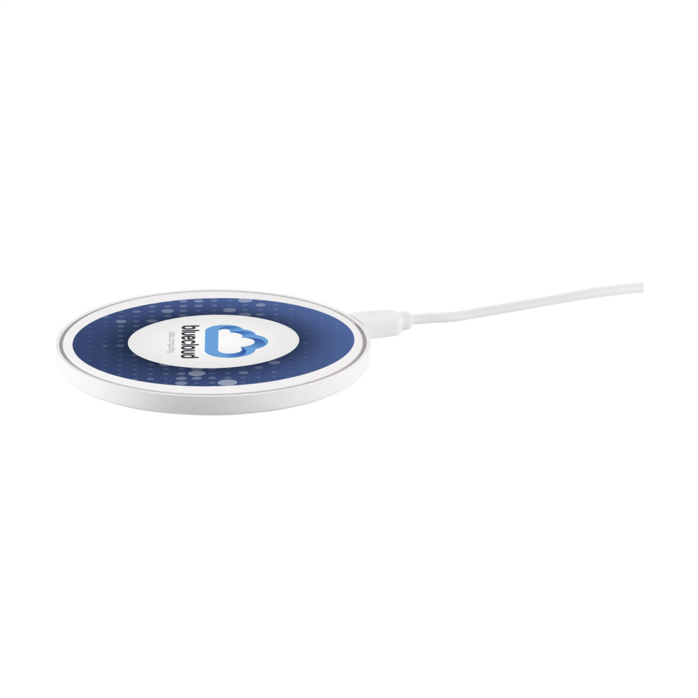 Logo trade advertising products image of: Coil RCS Recycled Wireless Charger