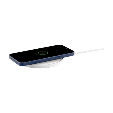 Logotrade promotional item image of: Coil RCS Recycled Wireless Charger