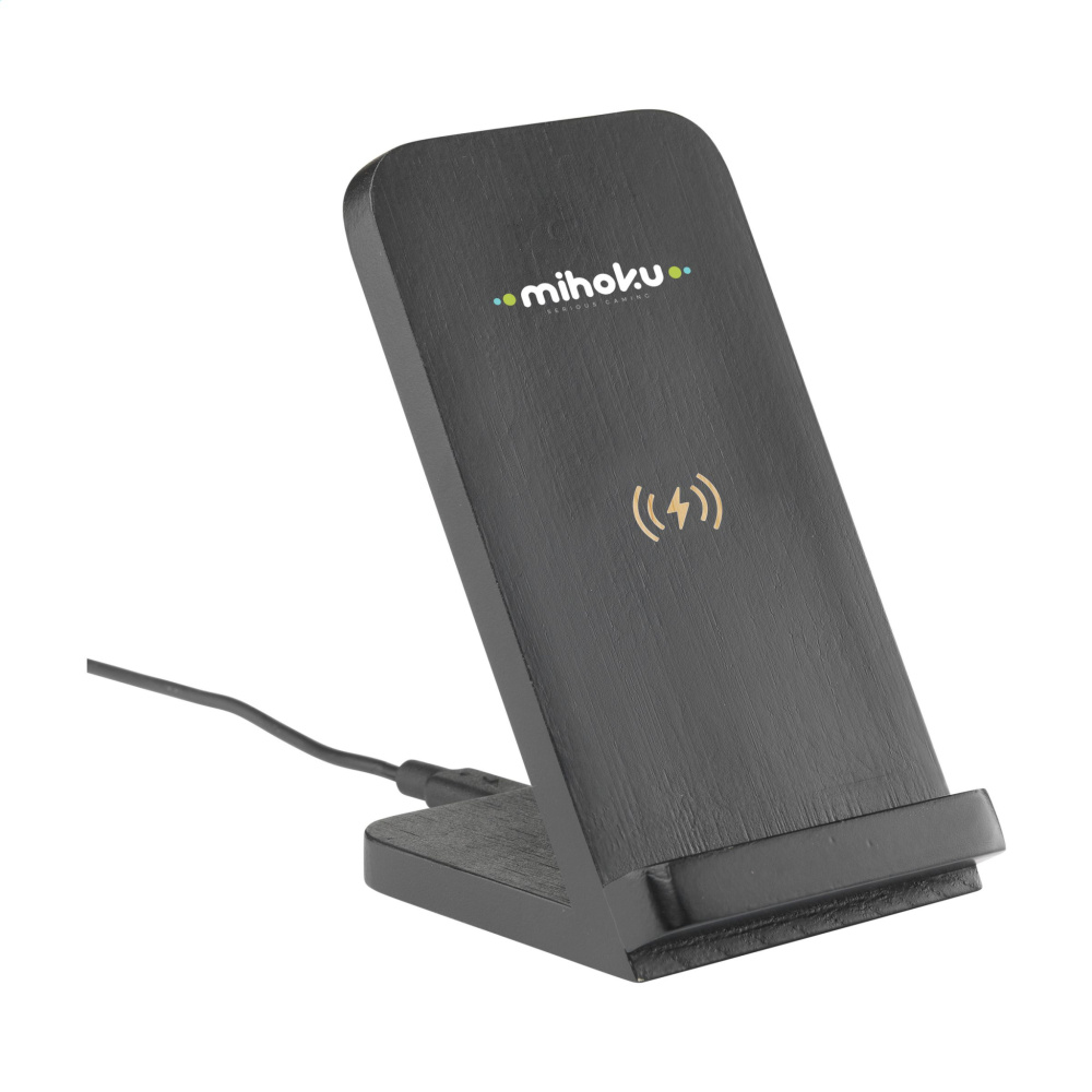 Logo trade business gifts image of: Baloo Wireless Charger Stand 15W