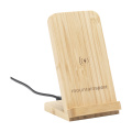 Baloo Wireless Charger Stand 15W, bamboo