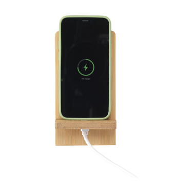 Logo trade promotional products picture of: Miyo Bamboo Phone Stand