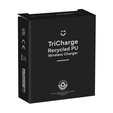 Logotrade promotional item picture of: TriCharge RCS  Recycled PU Wireless Charger