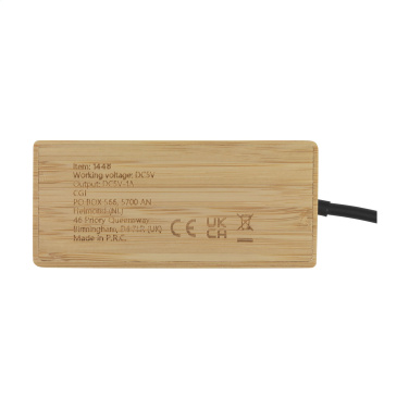 Logo trade promotional items image of: Fyra Bamboo Hub