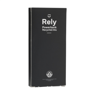 Logotrade promotional product image of: Rely Powerbank 10000 RCS Recycled Alu