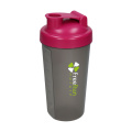 Shaker Protein 600 ml drinking cup, pink/grey