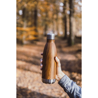 Logo trade promotional merchandise photo of: Topflask Wood 500 ml drinking bottle