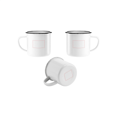 Logo trade promotional gifts image of: Retro Enamel Mug 350 ml