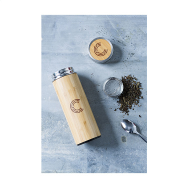 Logotrade promotional product picture of: Osaka 360 ml bamboo thermo bottle/thermo cup