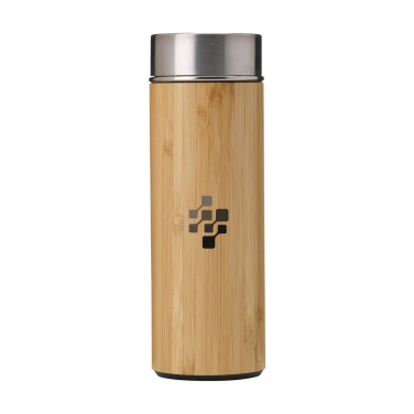 Logo trade business gift photo of: Osaka 360 ml bamboo thermo bottle/thermo cup