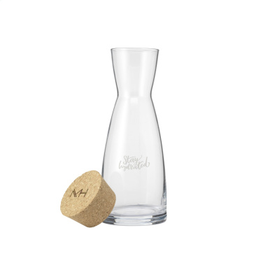 Logo trade promotional gifts image of: Ypsilon Carafe 1 L with a cork cap