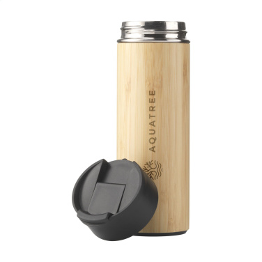 Logotrade promotional merchandise photo of: Sakura 360 ml bamboo thermo bottle/thermo cup