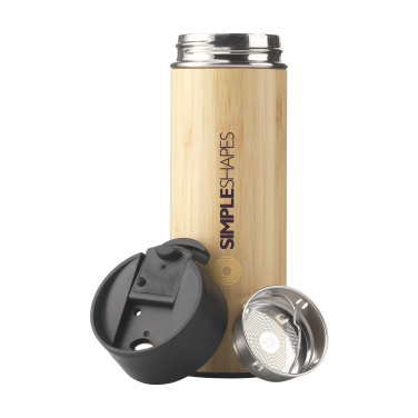 Logo trade corporate gifts image of: Sakura 360 ml bamboo thermo bottle/thermo cup